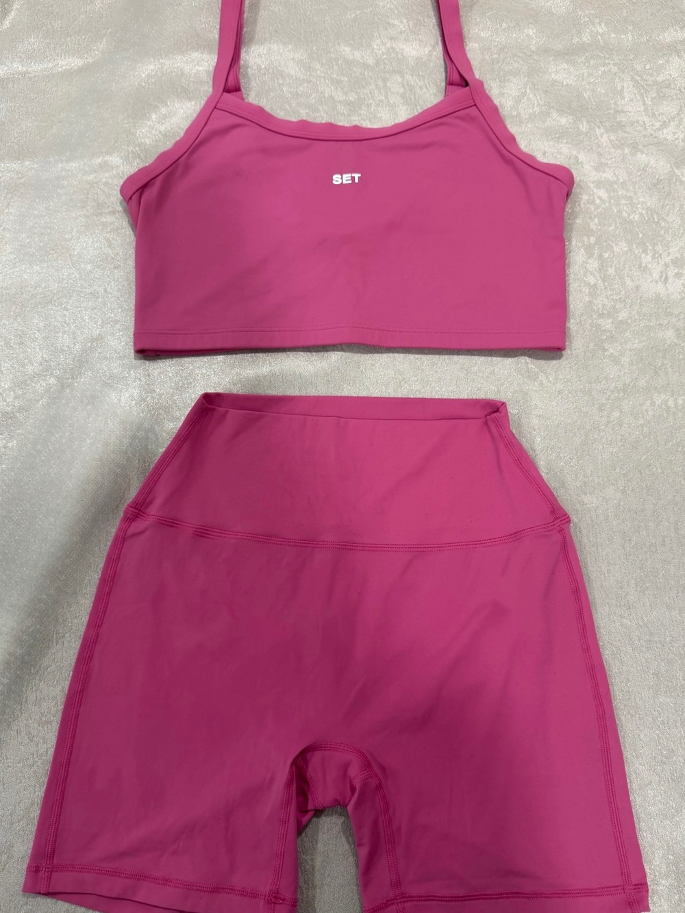 SET Active Pink Top and Shorts Set